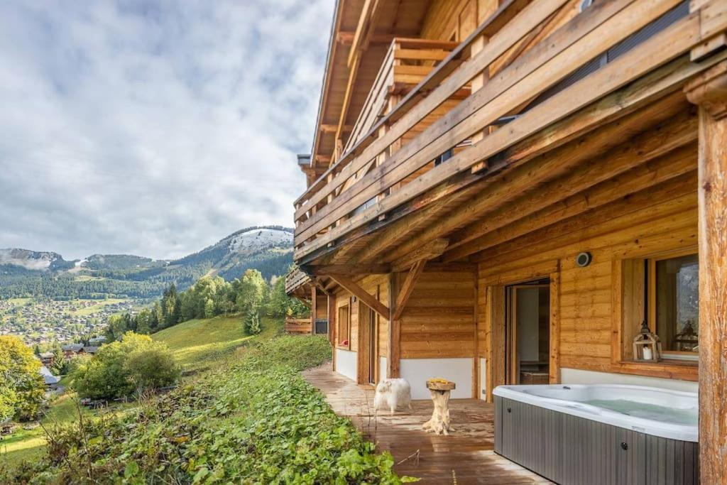 Chalet 1100 - Bo Immobilier Chatel - A Mi-Chemin Du Centre Et Du Linga - Jacuzzi Sauna Et Cheminee Bagian luar foto