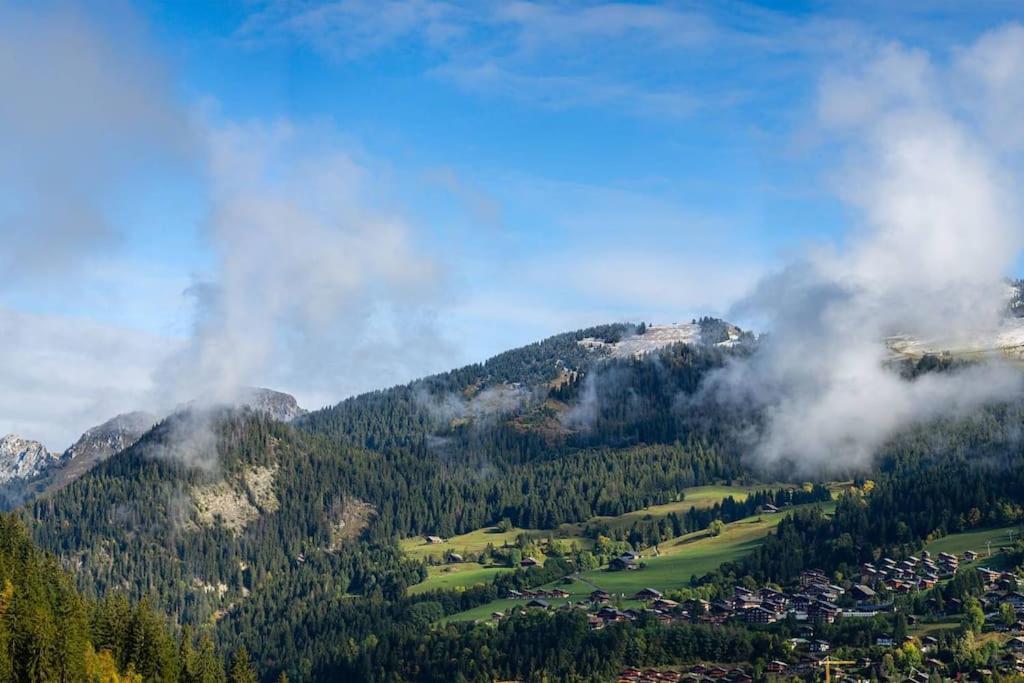 Chalet 1100 - Bo Immobilier Chatel - A Mi-Chemin Du Centre Et Du Linga - Jacuzzi Sauna Et Cheminee Bagian luar foto