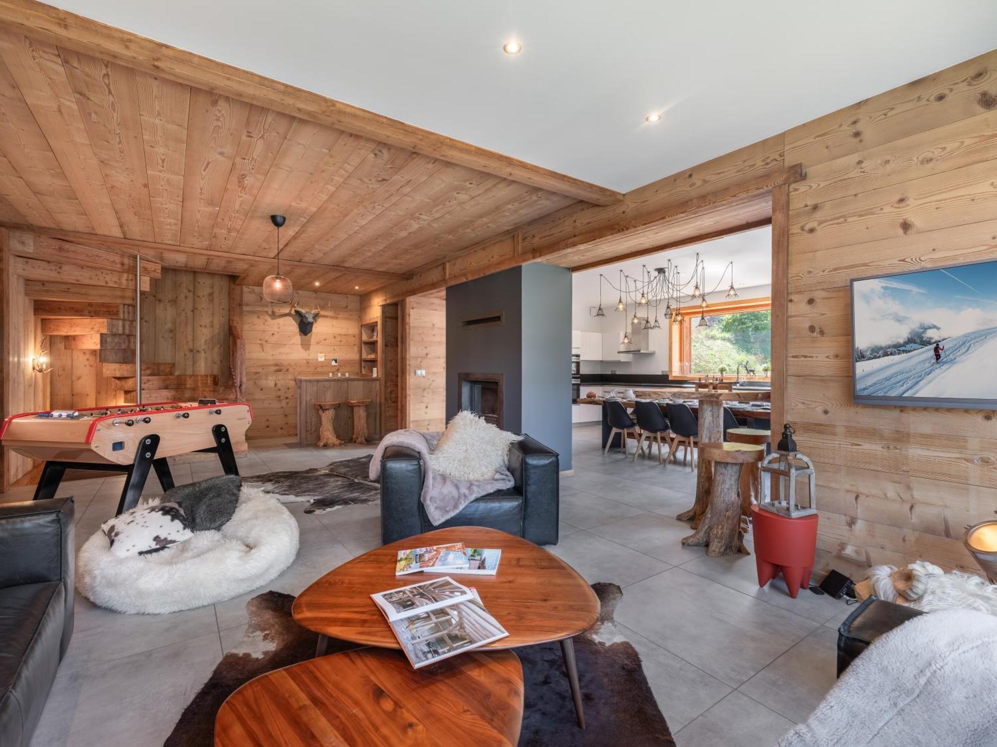 Chalet 1100 - Bo Immobilier Chatel - A Mi-Chemin Du Centre Et Du Linga - Jacuzzi Sauna Et Cheminee Bagian luar foto
