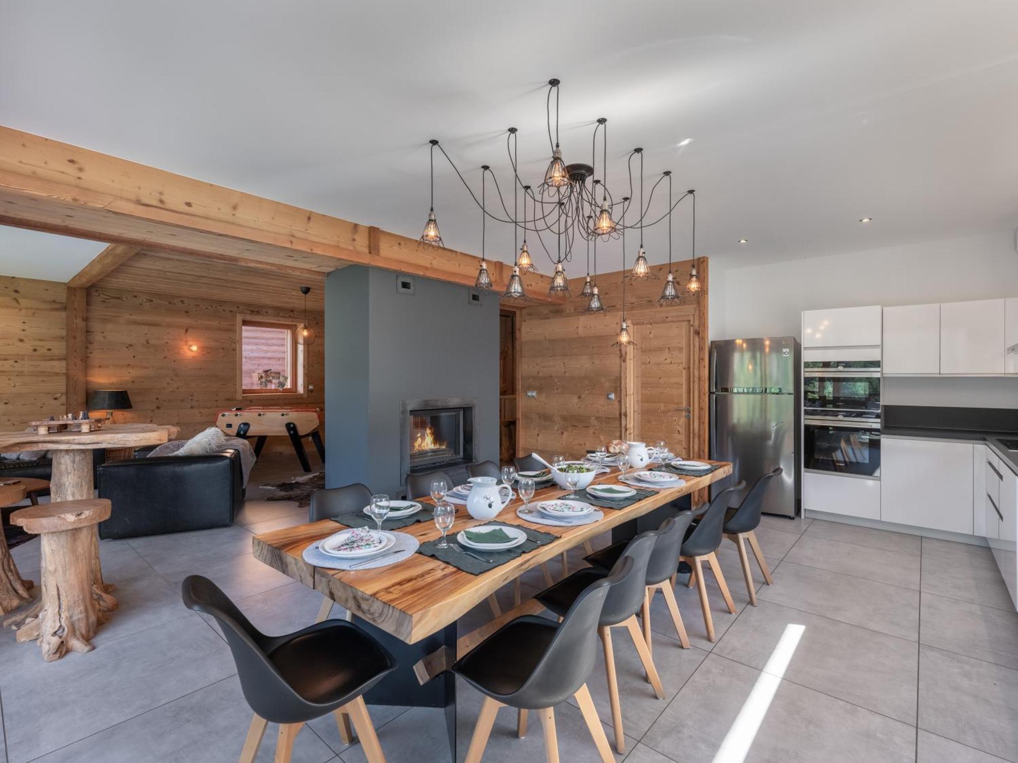 Chalet 1100 - Bo Immobilier Chatel - A Mi-Chemin Du Centre Et Du Linga - Jacuzzi Sauna Et Cheminee Bagian luar foto