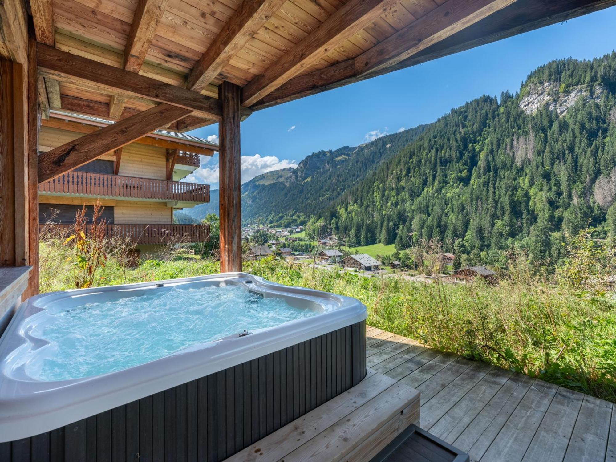 Chalet 1100 - Bo Immobilier Chatel - A Mi-Chemin Du Centre Et Du Linga - Jacuzzi Sauna Et Cheminee Bagian luar foto