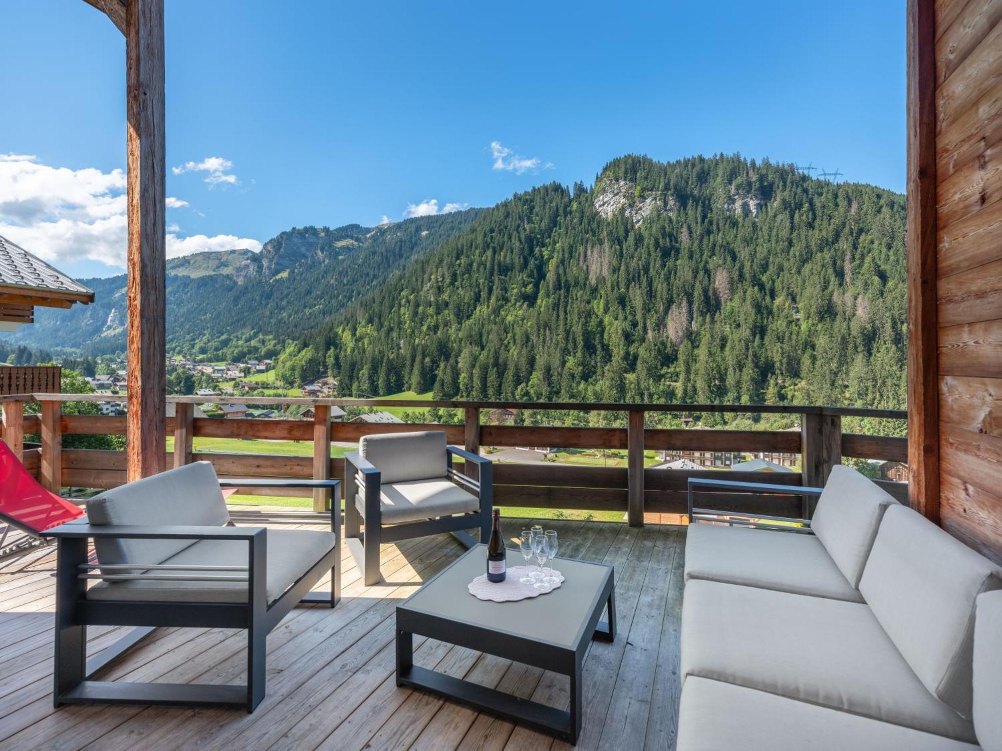 Chalet 1100 - Bo Immobilier Chatel - A Mi-Chemin Du Centre Et Du Linga - Jacuzzi Sauna Et Cheminee Bagian luar foto